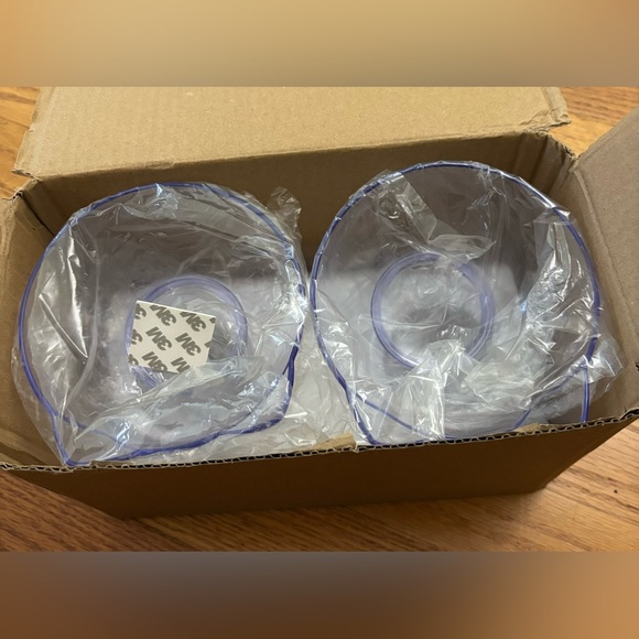 Unbranded Cat Dog Water Food Double Bowls Clear Pet Feeder w/ Raised Stand New - Picture 3 of 5